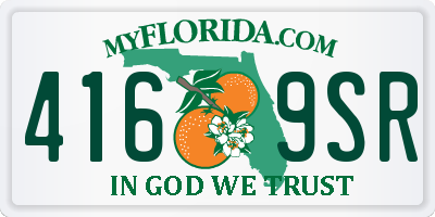 FL license plate 4169SR
