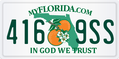 FL license plate 4169SS