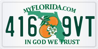 FL license plate 4169VT