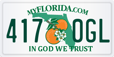 FL license plate 4170GL