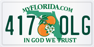FL license plate 4170LG