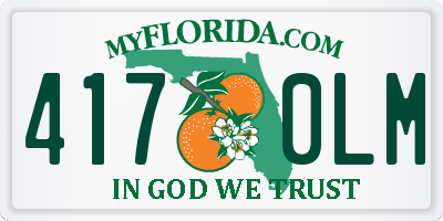 FL license plate 4170LM