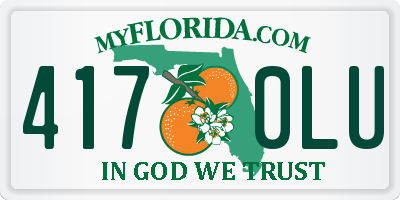 FL license plate 4170LU