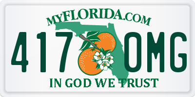 FL license plate 4170MG