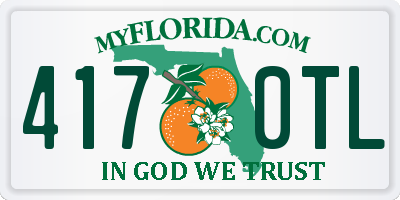 FL license plate 4170TL