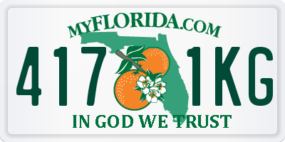 FL license plate 4171KG