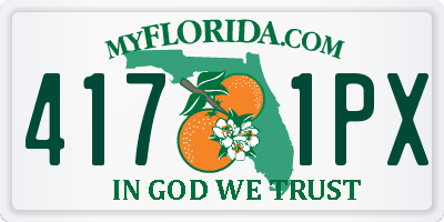 FL license plate 4171PX