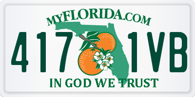 FL license plate 4171VB