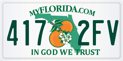 FL license plate 4172FV