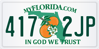 FL license plate 4172JP