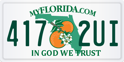 FL license plate 4172UI