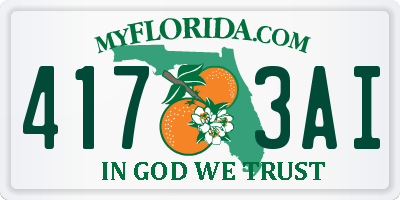 FL license plate 4173AI
