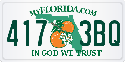 FL license plate 4173BQ