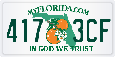 FL license plate 4173CF