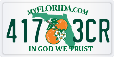 FL license plate 4173CR