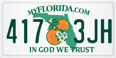 FL license plate 4173JH