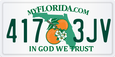FL license plate 4173JV