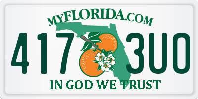 FL license plate 4173UO