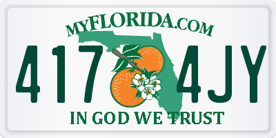 FL license plate 4174JY
