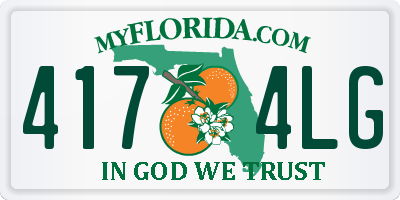 FL license plate 4174LG