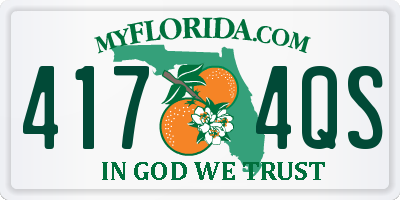 FL license plate 4174QS