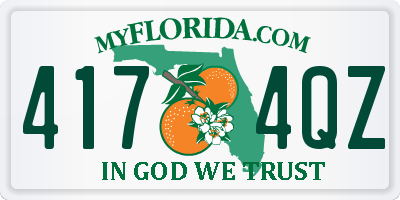 FL license plate 4174QZ