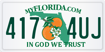 FL license plate 4174UJ