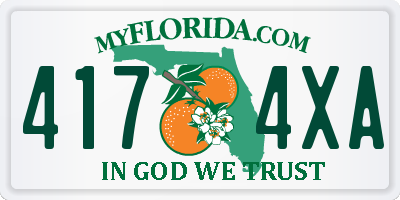 FL license plate 4174XA