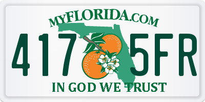 FL license plate 4175FR