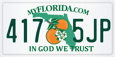 FL license plate 4175JP