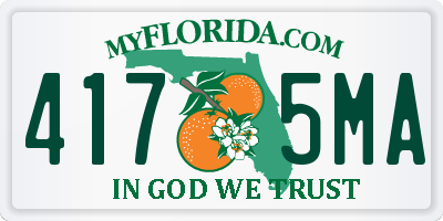 FL license plate 4175MA