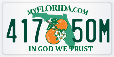 FL license plate 4175OM