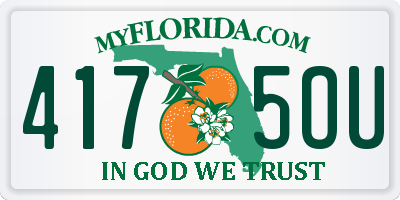 FL license plate 4175OU