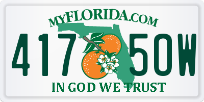 FL license plate 4175OW