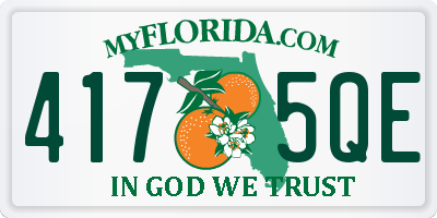 FL license plate 4175QE