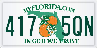 FL license plate 4175QN