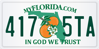 FL license plate 4175TA