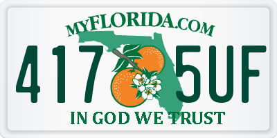 FL license plate 4175UF