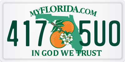 FL license plate 4175UO
