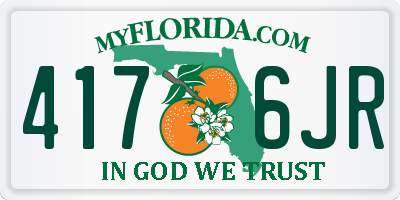 FL license plate 4176JR