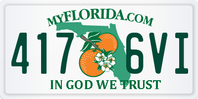 FL license plate 4176VI