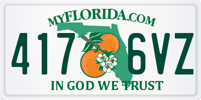 FL license plate 4176VZ