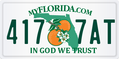 FL license plate 4177AT