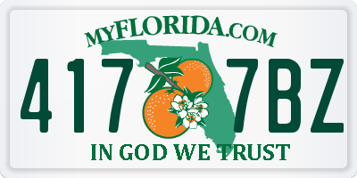 FL license plate 4177BZ