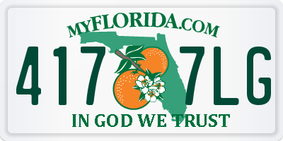 FL license plate 4177LG