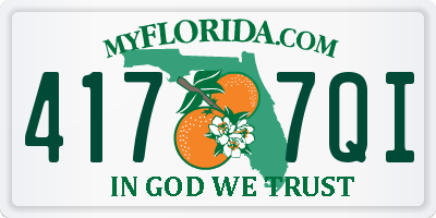 FL license plate 4177QI