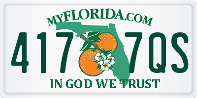 FL license plate 4177QS