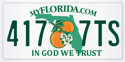 FL license plate 4177TS