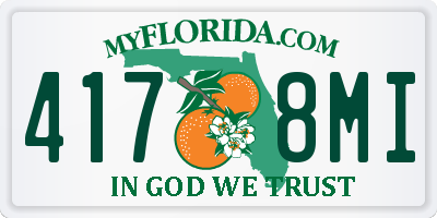 FL license plate 4178MI