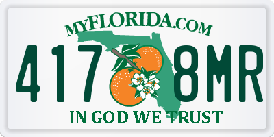 FL license plate 4178MR